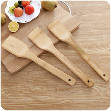 1 Pcs Natural Health Bamboo Wood Kitchen Slotted Spatula Spoon Mixing Holder Cooking Utensils Dinner Food Wok Shovels Supplies 2024 - buy cheap