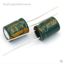 6.3V 1500UF 1500UF 6.3V  Electrolytic capacitor Size: 10*13 best quality New origina 2024 - buy cheap