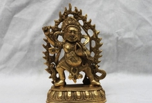 Free shipping Tibet Buddhism Brass Copper Vajrapani ( Chana Dorje ) Mahakala Buddha Statue 2024 - buy cheap