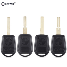 KEYYOU 10 pçs/lote 2/3 Buttton Shell Chave Do Carro Remoto Fob para BMW E31 E32 E34 E36 E38 E39 E46 Z3 fob caso chave Sem Cortes 2024 - compre barato