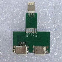 Placa de circuito PCB de doble cara para iPhone 5/6/7 macho a hembra, cable de datos, adaptador de prueba, 2 uds. 2024 - compra barato