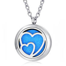 Free With Chain as Gift! Heart Necklace 30mm  Locket Pendant 316L Stainless Steel Aromatherapy Essential Oil Diffuser Necklace 2024 - buy cheap