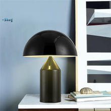 Nordic Modern Mushroom Shape Table Lamp for Bedroom Living Room Study White Black Gold Bedside Lights Art Deco Lights Fixture 2024 - buy cheap