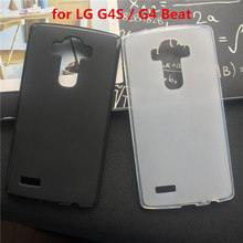 Capa traseira de silicone macio para lg g4s/g4 beat capa preta para telefone celular tpu 2024 - compre barato