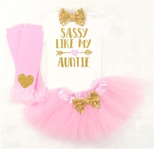 personalize Sassy like my aunt  Birthday Outfits, kids bodysuit onepiece Tutu t shirt legwarmers toodles Outfit set 2024 - buy cheap
