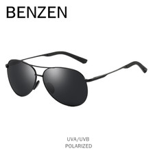 BENZEN Pilot Sunglasses Men Vintage Polarized Sun Glasses Male Glasses For Driving Classic Shades New Black With Case 9295 2024 - buy cheap