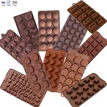 New Hot Sale DIY 11Shapes Silicone Chocolate Mold 3D Mold Jelly&Candy Mold Baking Tools Non-stick Cake Mold Decoration Tool 2024 - buy cheap