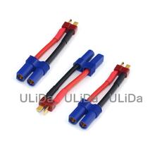 3PCS T-Plug Deans Male to Female EC5 RC Battery Adapter Connector /w Wire for RC Helicoper Mini Multirotor Quadcopter 2024 - buy cheap