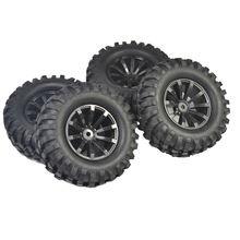 1/10 Scale RC Crawler 1.9 Inch Wheel Rims with Rubber TIres Foam Inset for Traxxas TRX4 TF2 Tamiya CC10 D90 D100 2024 - buy cheap