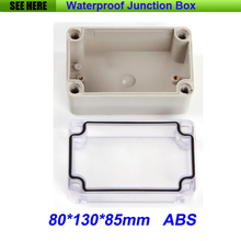 Caja de conexiones eléctricas, funda transparente de Material ABS de buena calidad, impermeable IP66, 80x130x85mm, Envío Gratis 2024 - compra barato