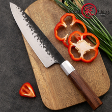 8-дюймовый ручной поварской нож Grandsharp, японские кухонные ножи 4cr13, профессиональные инструменты из углеродистой стали для нарезки, приготовления пищи в подарочной коробке 2024 - купить недорого