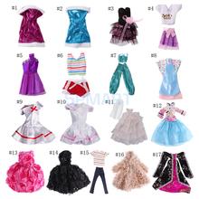Beautiful Party Dress Grown Fashion Clothes Suit Kids Toys Play House Dressing Up Costume for   Dolls Jenny Dolls|(#1-#8) 2024 - buy cheap