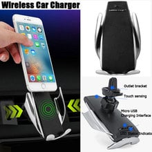 Smart Automatic Clamping Car Wireless Charger For IPhone Xs Max 8 7 Plus XR Car Phone Holder Fast Charger Air Vent Mount Bracket 2024 - buy cheap