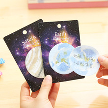 1 Pcs Creative Cute Kawaii Planet Series Memo Sticky Notes Portable Notes Bookmark Marker Home School Supply Kids Gift 2024 - buy cheap