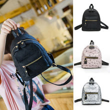 Женский мини-рюкзак из искусственной кожи, школьный рюкзак для девушек, дорожная сумка 2024 - купить недорого
