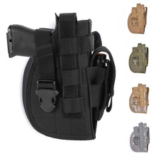 Tactical Universal Gun Holster Right Hand Military Pistol Nylon Holster Airsoft Hunting Waist Belt Holster With Magazine Pouch 2024 - buy cheap