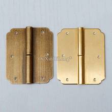 Retro 10PCS European Antique Brass Cabinet Door Hinges Cupboard Wardrobe Drawer Furniture Freely Flat Open Hinges Can Detachable 2024 - buy cheap