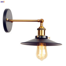 IWHD Black Vintage Antique Wall Lamp LED Home Lighting Living Room Loft Industrial Wall Light Fixtures Eidson Style Lampen 2024 - buy cheap