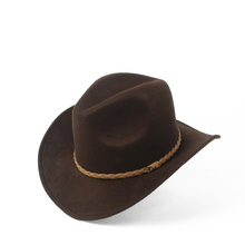 2019 Fashion Women Men Wool Hollow Western Cowboy Hat Wide Brim Fedora Outblack Sombrero Hombre Jazz Cap 2024 - buy cheap