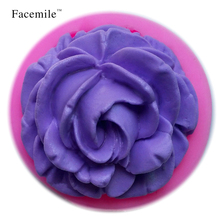 3D силиконовая форма в виде цветка розы помадка для украшения торта Шоколадное Мыло с запахом печенья глина Смола формы для выпечки 50-103 2024 - купить недорого