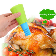 1pc Grill Oil Bottle Brushes Tool Heat Resisting Silicone BBQ Basting Oil Brush Barbecue Cooking Pastry Oil Brushes IC674474 2024 - buy cheap