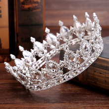 Corona de Tiara para mujer, tocado de Reina, Rey, Vintage, para graduación, boda, Tiaras y coronas, accesorios para el pelo 2024 - compra barato