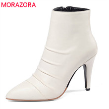 MORAZORA 2020 wholesale big size 34-52 ankle boots for women pointed toe keep warm autumn winter boots sexy high heels shoes 2024 - buy cheap