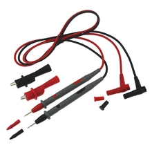 OOTDTY-Cable multímetro Digital Universal, 1 par, Cable de prueba de sonda + pinzas de cocodrilo 2024 - compra barato