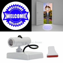 Welcome Projection Door light Cartoon Logo Advertising lamps spotlight with Replaceable Films Support Custom Bedroom Night light 2024 - buy cheap