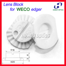 Bloque de lentes de plástico A25A, ventosa óptica de 20mm para máquina de bordes de lentes WECO, Envío Gratis 2024 - compra barato