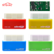 Nitroobd2 chip completo economía EcoOBD2 caja de sintonización de Chip Color azul 15% de combustible salvar Eco OBD2 para coches de Diesel más poder 2024 - compra barato