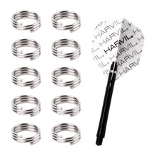 Anéis de eixo de dardos profissional 100 de prata para dardos e dardos de nylon acessórios de dardo anel de proteção de dardos 2024 - compre barato