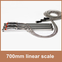 Free Shipping High Accuracy optical scale 0.005mm / 0.0002" 5V TTL 700mm linear transducer for linear glass scale machine CNC 2024 - buy cheap