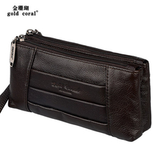 Fashion Genuine Leather Clutch Bag Women's Handbags Wallet Casual Women Luxury Ladies Small Coin Purse Money Bags 2024 - buy cheap