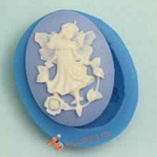 F1025 flower angel silicone mini mold Cake decoration tool fondant mould BK 2024 - buy cheap