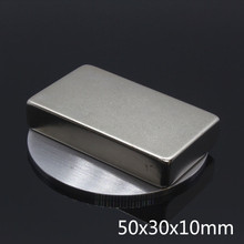 1pcs N35 NdFeB Rectangular magnet f 50MM x 30MM x 10MM Super Strong Neodymium magnet 50*30*10 mm Rare Earth magnet 50X30X10 2024 - buy cheap