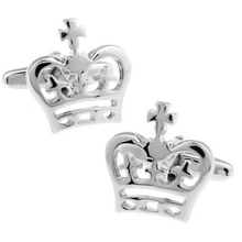 HYX Luxury shirt Silvery crown cufflink for mens Brand cuff buttons cuff links High Quality abotoaduras Jewelry 2024 - buy cheap