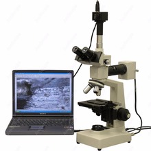 Two Light Metallurgical Microscope--AmScope Supplies 40X-1600X Two Light Metallurgical Microscope + 10MP Digital Camera 2024 - buy cheap