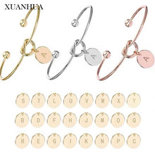 XUANHUA Letter Cuff Bracelets Bangles Adjustable Rose Gold Jewelry Accessories Stainless Steel Jewelry Woman Vogue 2019 charm 2024 - buy cheap