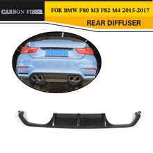Carbon Fiber Rear Diffuser Lip for BMW F80 M3 F82 M4 Coupe Sedan Convertible 2015 2016 2017 Bumper Spoiler 2024 - buy cheap