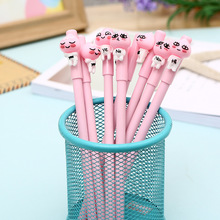 1 Pcs Kawaii Peach Letter Gel Pen Cute Creative Cartoon Expression Neutral Pen Stationery Gift School Learn Writing Supplies 2024 - buy cheap