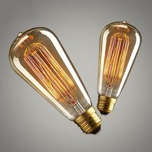 Lâmpada de edison. iluminação vintage. filamento incandescente, lâmpada retrô e27, 220 w a 240v e 40w 2024 - compre barato