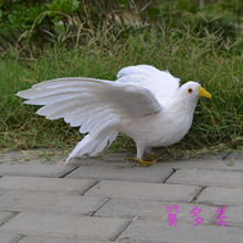 about 30x50cm spreading wings white dove , peace bird model toy ,plastic foam & feathers dove,prop,home Decoration gift w5588 2024 - buy cheap