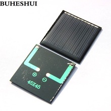 Buheshui epóxi 0.25w 5v mini módulo de painel solar policristalino carregador diy painel de brinquedo educacional estudo 45*45mm 2024 - compre barato