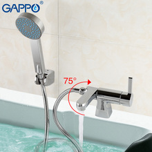 GAPPO Novo conjunto pia parede torneira da banheira de Latão mixer cachoeira torneira torneiras chuveiro do banheiro parede torneira grifo GA1204 2024 - compre barato