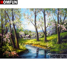 HOMFUN Full Square/Round Drill 5D DIY Diamond Painting "Tree scenery" Embroidery Cross Stitch 3D Home Decor Gift A17579 2024 - buy cheap