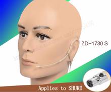 Beige Omni-Directivity ear Hook Headset Microphone for Shure Wireless mini XLR 4Pin 2024 - buy cheap