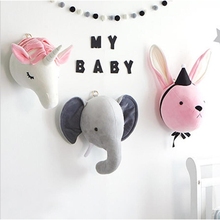 Elephant Pillow Baby Room Decoration Plush Toys Infant Kids Rabbit Baby Bedding sleep toys doll Boy bunny baby room wall hanging 2024 - buy cheap