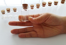 10pcs of 7 ml small glass vials with cork tops bottles Little empty jars 22*40mm 2024 - buy cheap