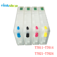 Einkshop-cartucho recargable T7021 T7024 para impresora EPSON Workforce pro, cartucho con Chip para WP4515DN, WP4525, WP4595, WP-4545, wp4015, wp4025 2024 - compra barato